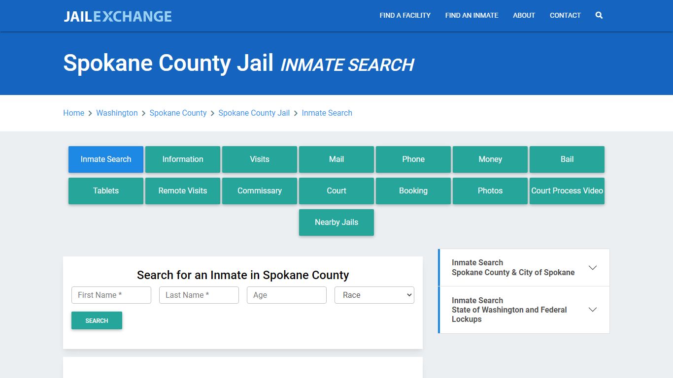 Spokane County Jail, WA Inmate Search: Roster & Mugshots