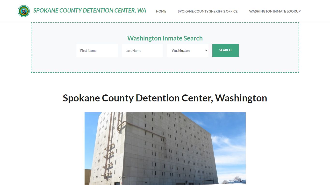 Spokane County Detention Center, WA Inmate Roster, Offender Search